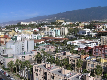 Blick über die Dächer von Puerto de la Cruz